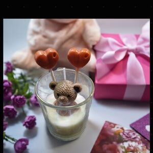 Bear Heart Candle